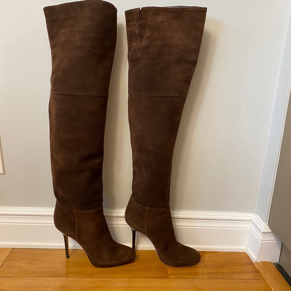Jimmy Choo Giselle over-the-knee suede boots 37